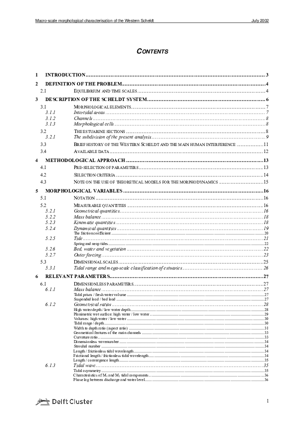 (PDF) Macroscale morphological characterisation of the Western Scheldt