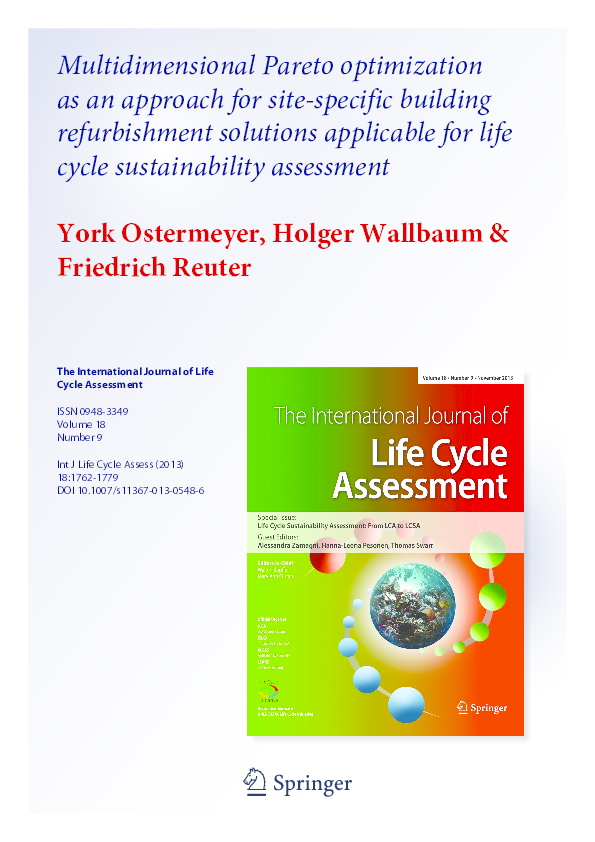 (PDF) Multidimensional Pareto optimization as an approach for site ...