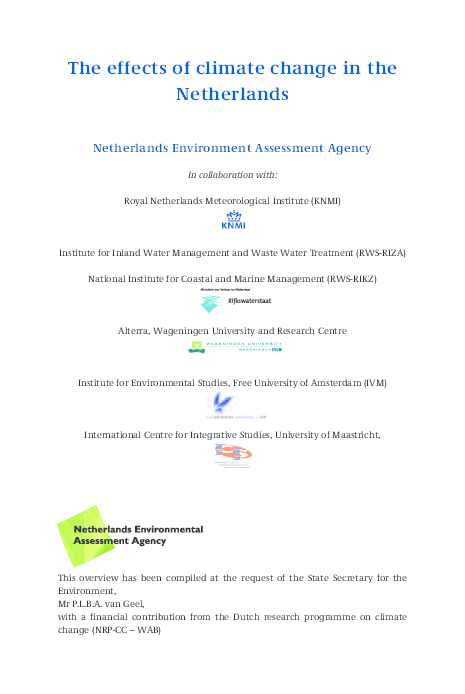(PDF) The effects of climate change in the Netherlands