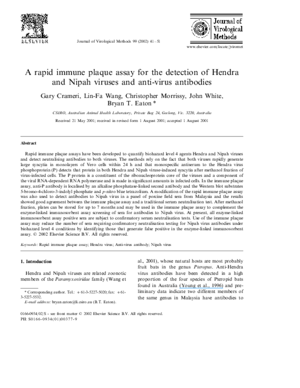 Nipah virus diagnosis picture