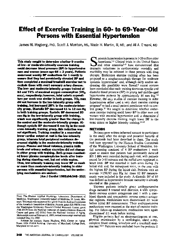 (PDF) Effect of exercise training in 60- to 69-year-old persons with ...