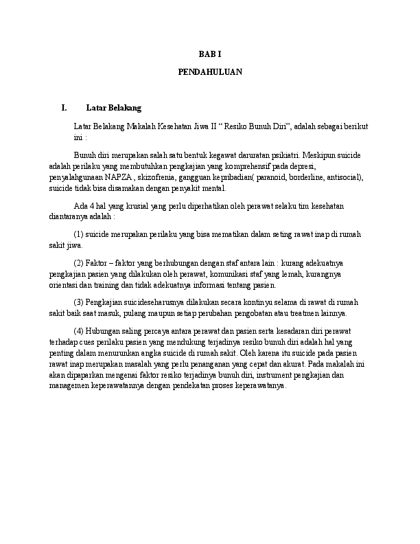 (DOC) Resiko bunuh diri