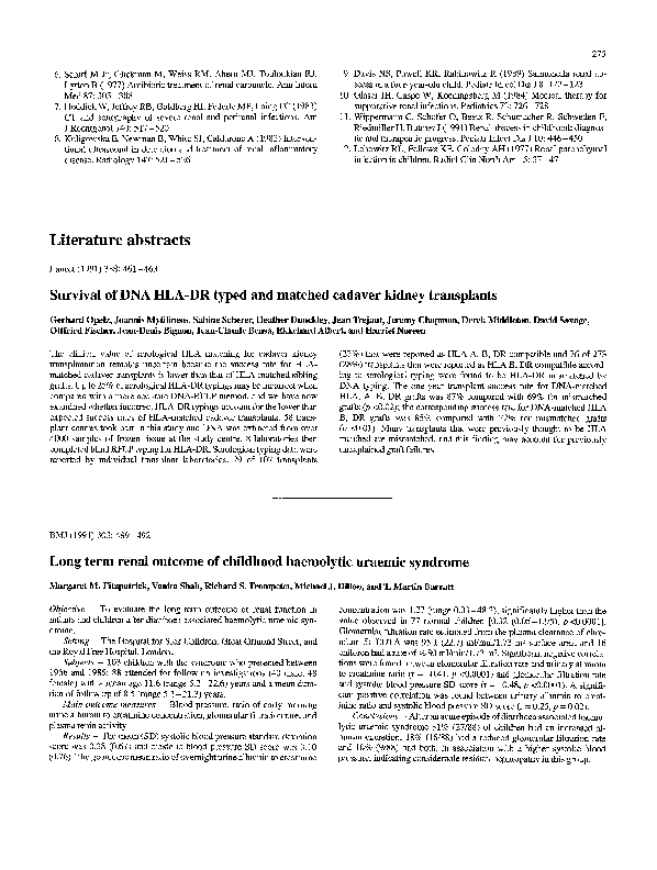 Pdf Survival Of Dna Hla Dr Typed And Matched Cadaver Kidney Transplants Jean Trejaut Academia Edu