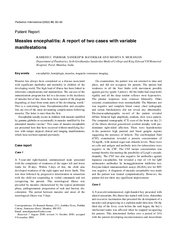 Viral encephalitis image