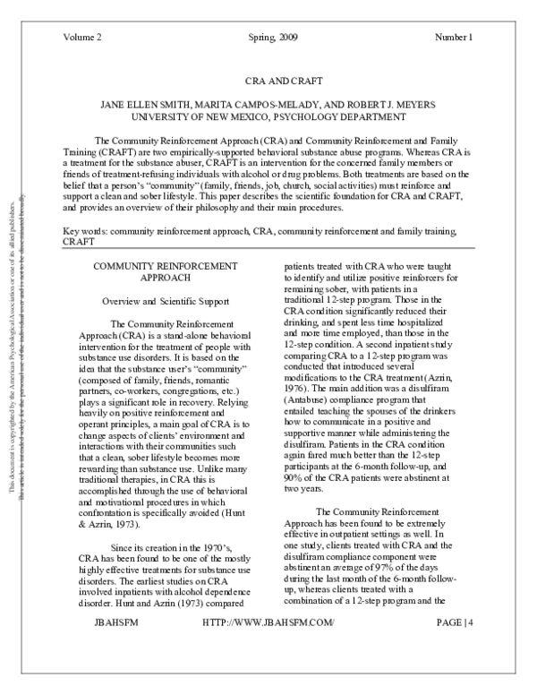 (PDF) CRA and CRAFT