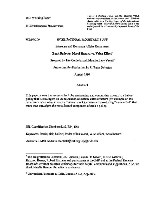 The bailout essay picture