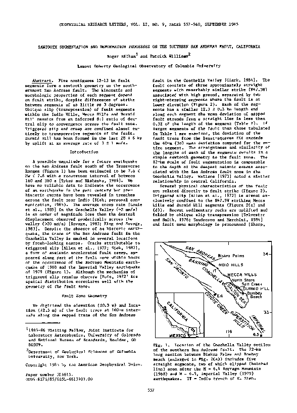 (PDF) Sawtooth segmentation and deformation processes on the southern ...