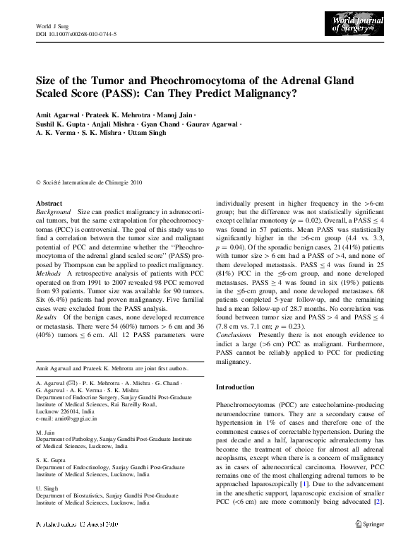 History of pheochromocytoma picture