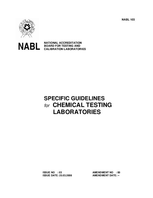 (PDF) NABL NATIONAL ACCREDITATION BOARD FOR TESTING AND CALIBRATION