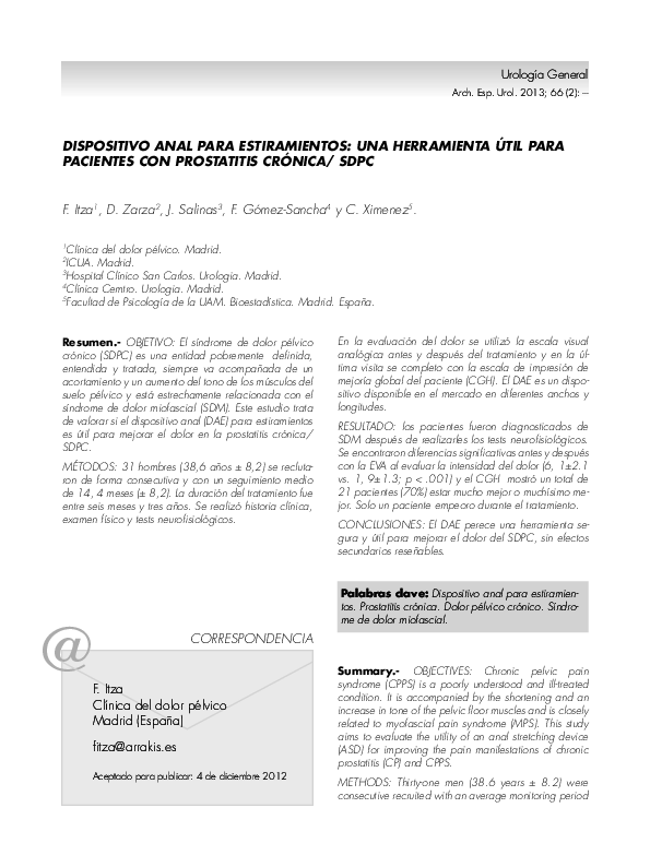 duración de la terapia de prostatitis