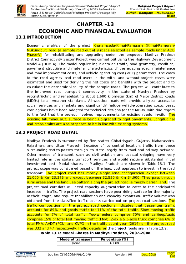 (DOC) .0 Economic and Financial Evaluation Sample Paramita Dana