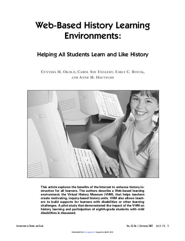 (PDF) Web-Based History Learning Environments: Helping All Students ...