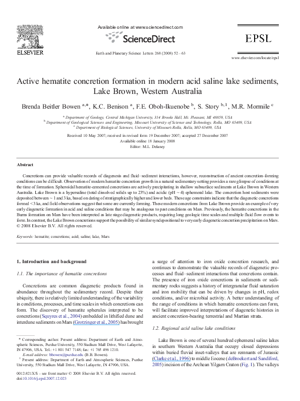Concretions essay picture