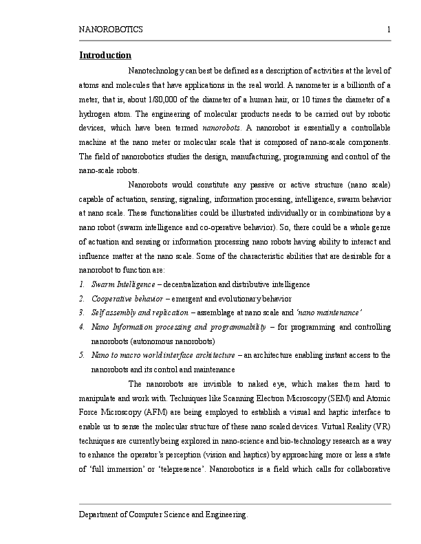 Nano robots essay 06 image