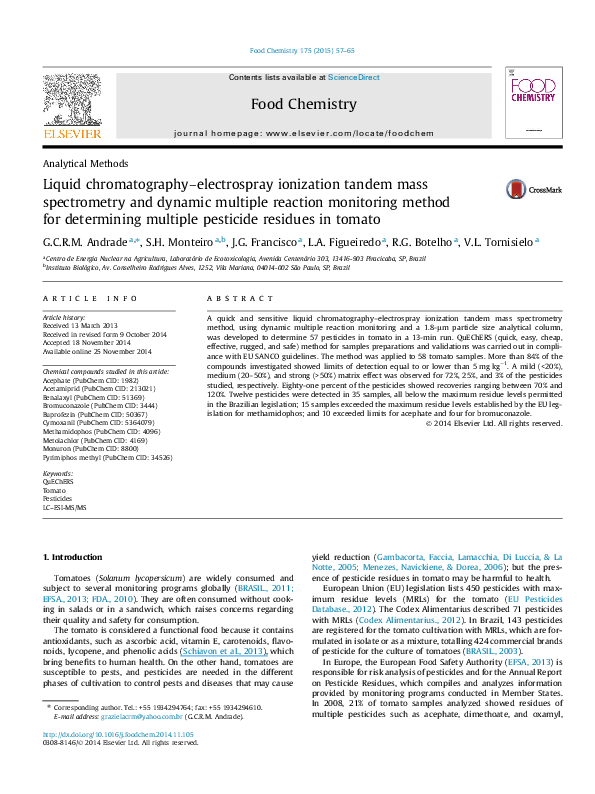 (PDF) Liquid chromatography electrospray ionization and matrix-assisted ...