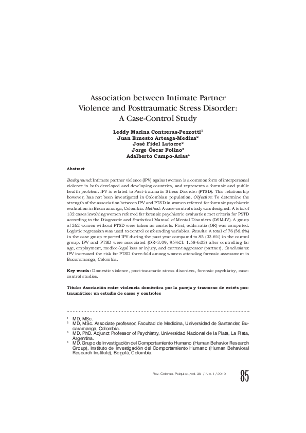 (PDF) Association Between Intimate Partner Violence and Preventive ...