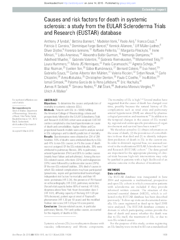 Scleroderma research paper image