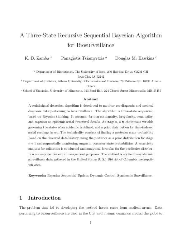 (PDF) A three-state recursive sequential Bayesian algorithm for ...
