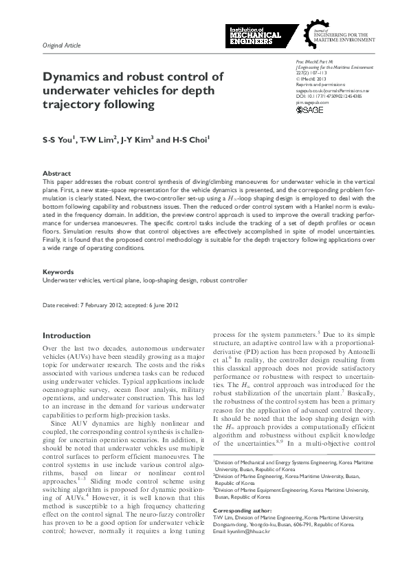 (PDF) Autopilot control synthesis for path tracking maneuvers of