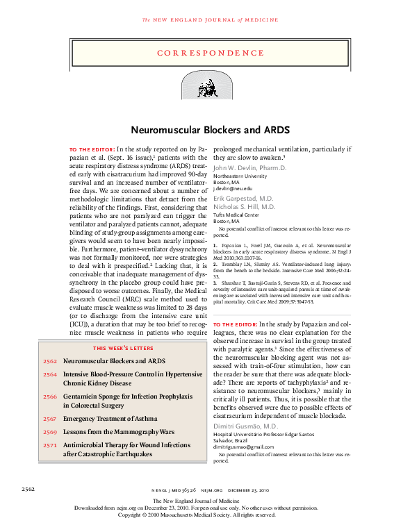 Neuromuscular blocking agents pharmacology image