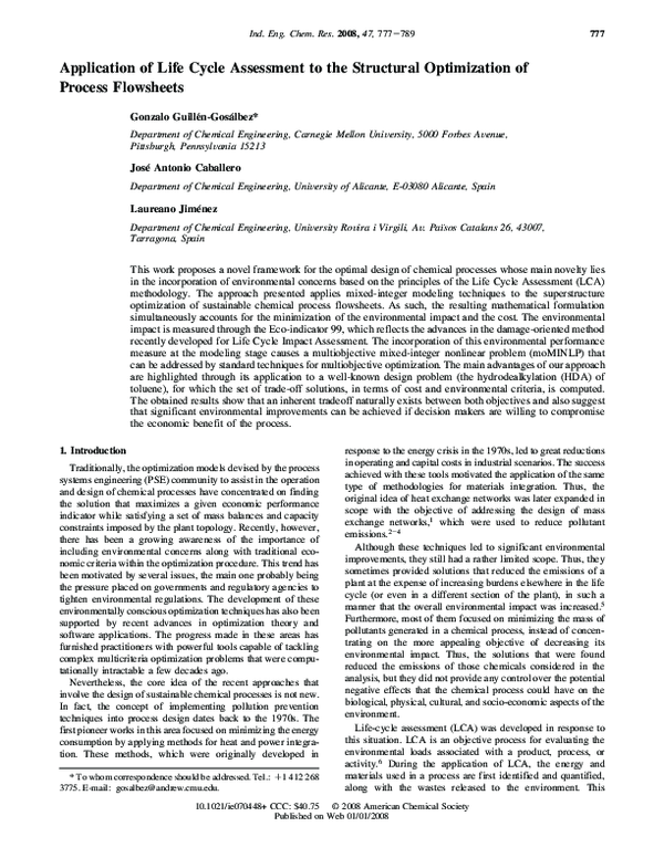 (PDF) Application of Life Cycle Assessment to the Structural ...