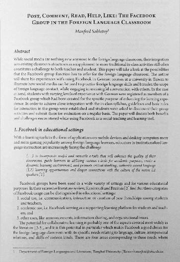 (PDF) Post, Comment, Read, Help, Like: The Facebook Group in the ...