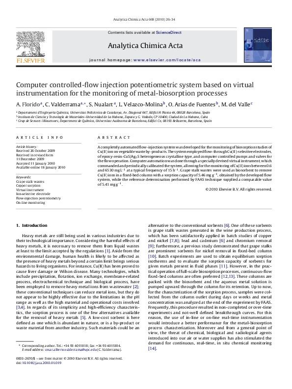 (PDF) Computer controlled-flow injection potentiometric system based on ...