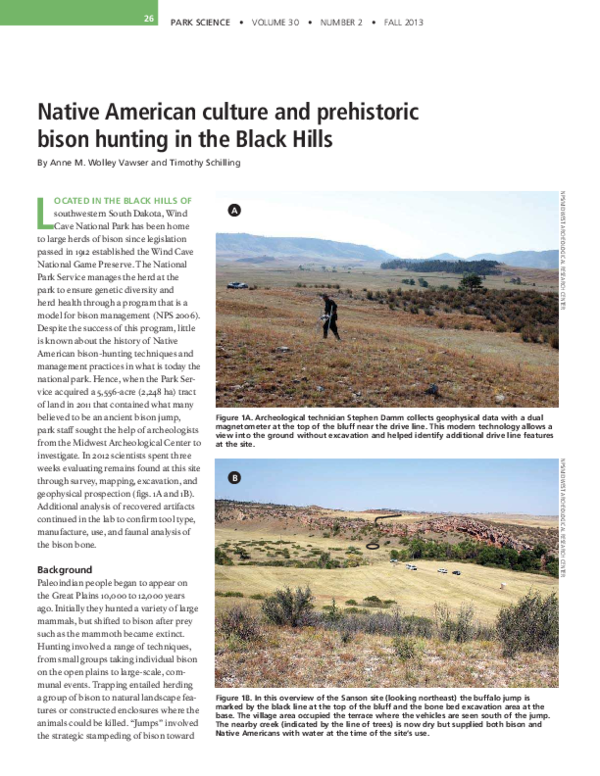 (PDF) Native American culture and prehistoric bison hunting in the