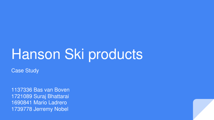 Hanson ski products case study solution 02 image