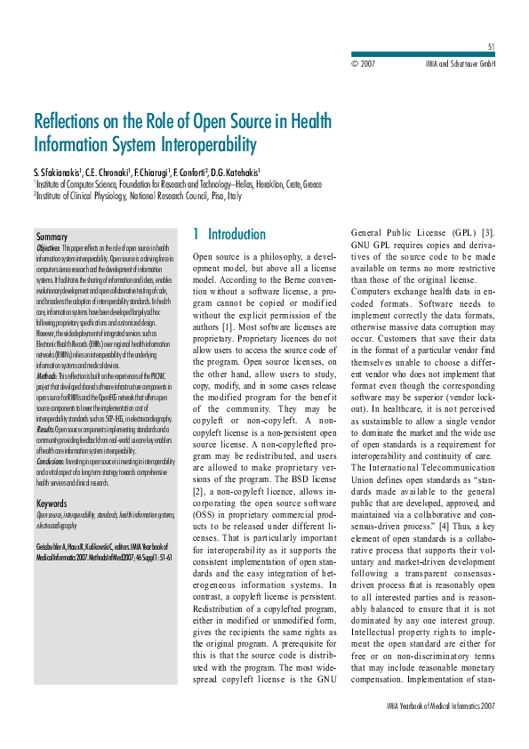 Open Source Health Information System