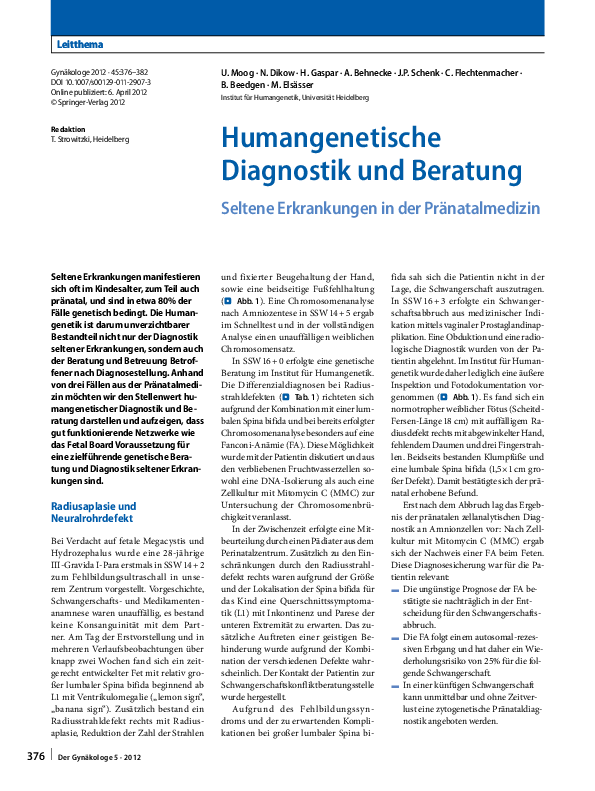 Humangenetische Beratung Vor- Und Nachteile (PDF) Humangenetische Diagnostik und Beratung | Ute Moog - Academia.edu