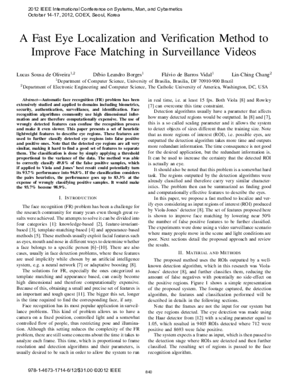 (PDF) A fast eye localization and verification method to improve face ...