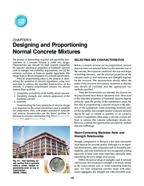 (PDF) CONCRETE MIXTURES Kristine Daradar Academia.edu