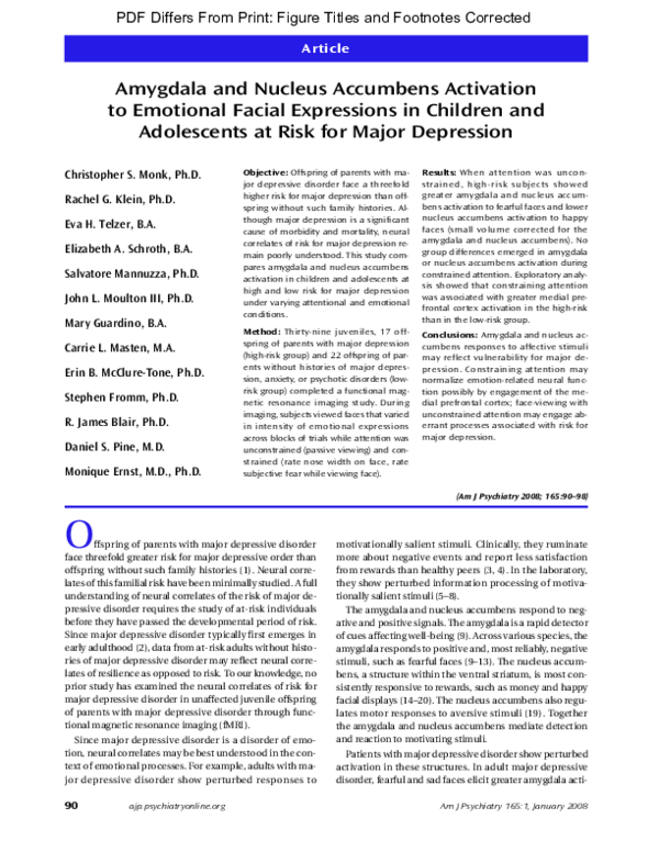 (PDF) 212. 2008 Amygdala and nucleus accumbens activation to emotional ...