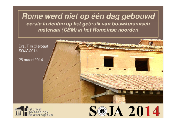 (PDF) Rome werd niet op één dag gebouwd eerste inzichten op het gebruik