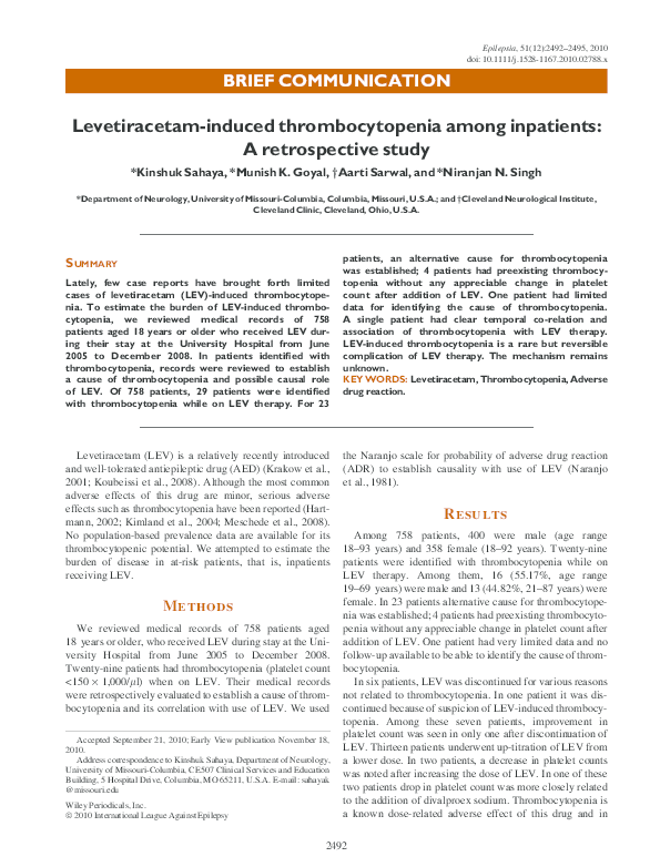Verschlechterung Einer Immunthrombopenie Unter Monotherapie