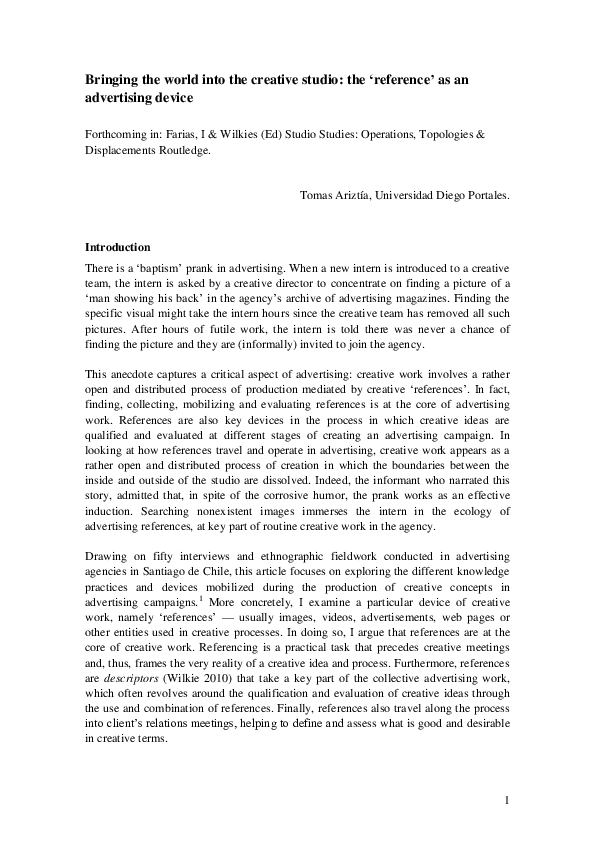 Distributed cognition and distributed creation