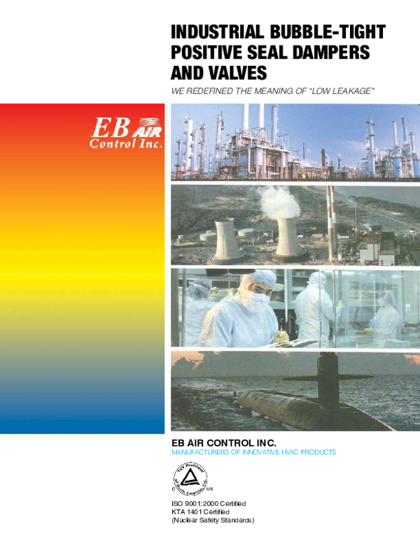 (PDF) INDUSTRIAL BUBBLE-TIGHT POSITIVE SEAL DAMPERS AND VALVES WE ...