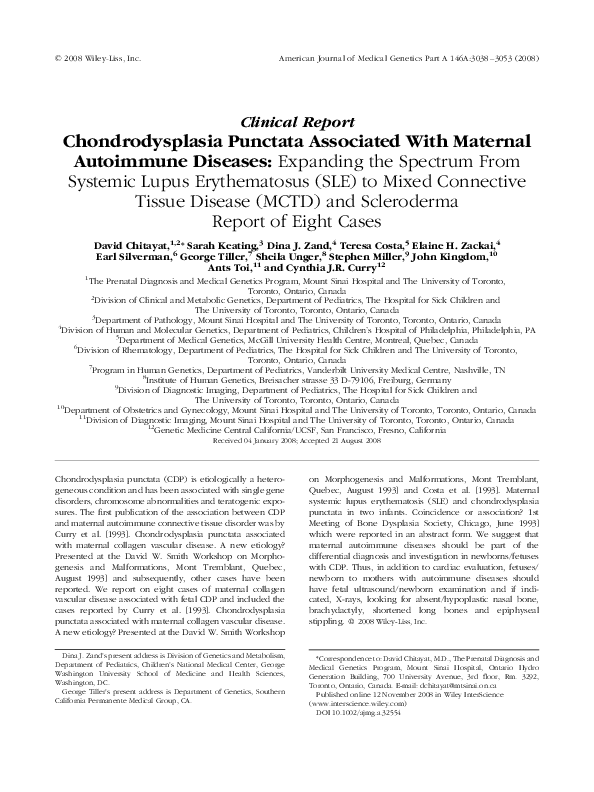 (PDF) Fate of a pregnant women with mixed connective tissue disease in