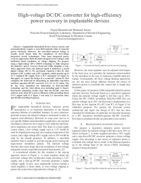 (PDF) High-voltage DC/DC converter for high-efficiency power recovery ...