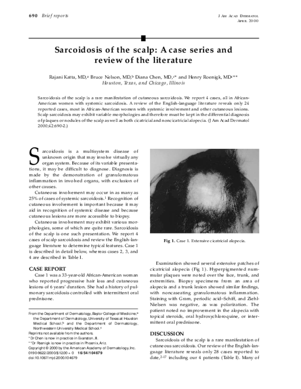 Sarcoidosis research papers image