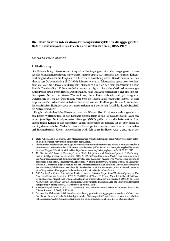 Konjunkturdatierung nber