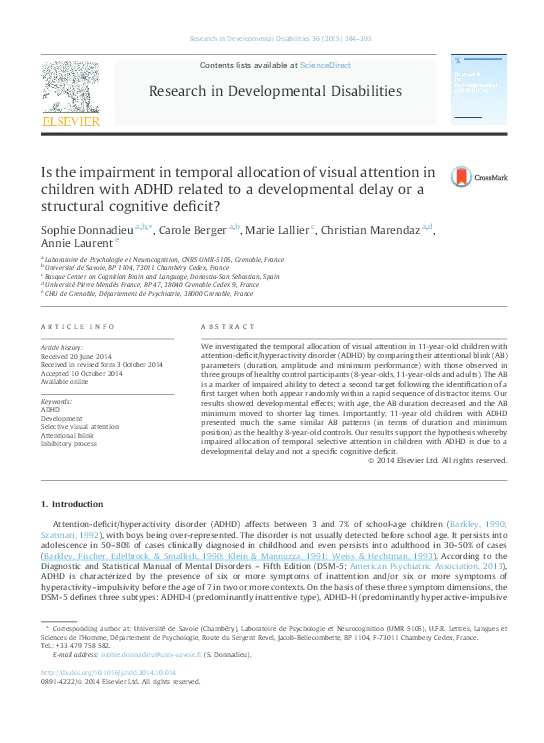 (PDF) Age-Related Changes in Temporal Allocation of Visual Attention ...
