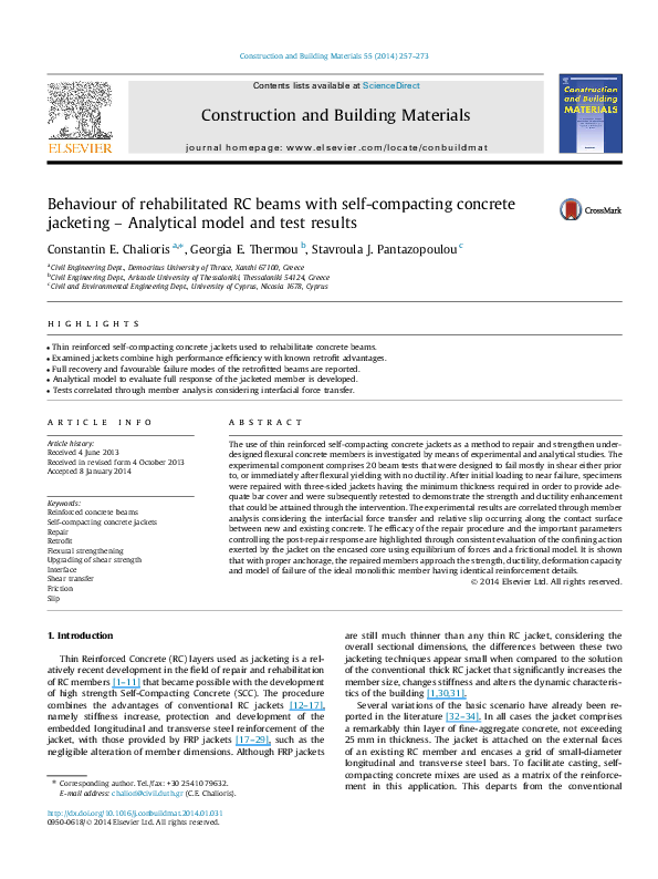 (PDF) Behaviour of rehabilitated RC beams with self-compacting concrete ...