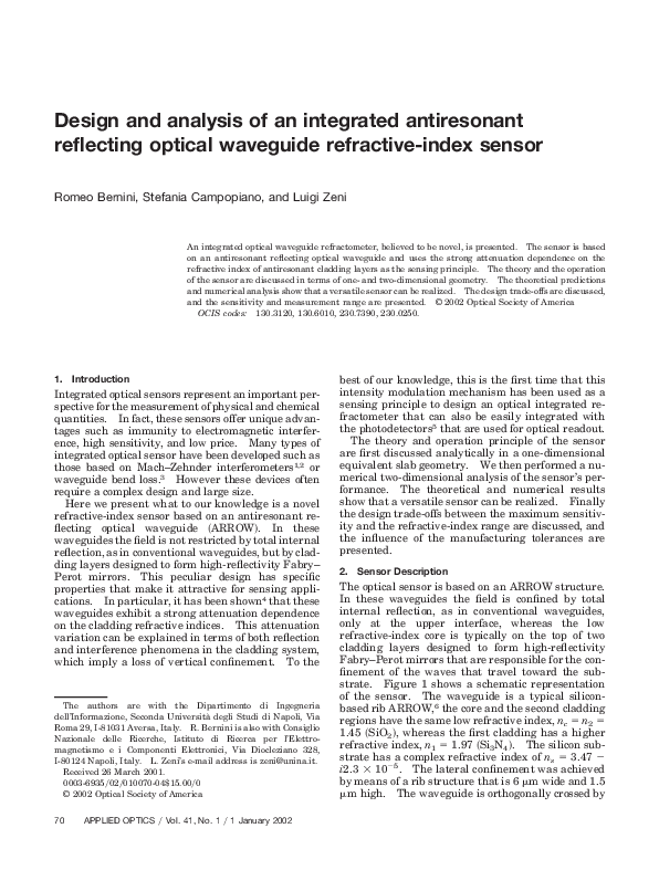 (PDF) Design and Analysis of an Integrated Antiresonant Reflecting ...