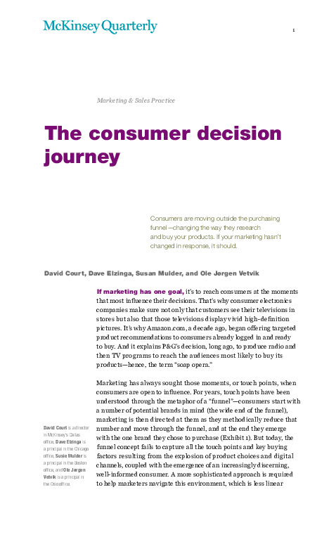 (PDF) The consumer decision journey