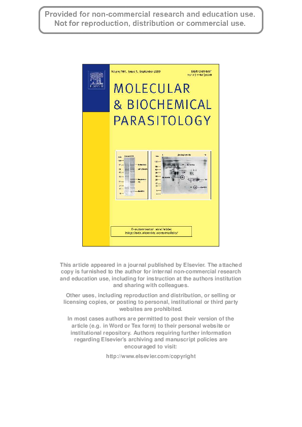 (PDF) The major cathepsin L secreted by the invasive juvenile Fasciola ...