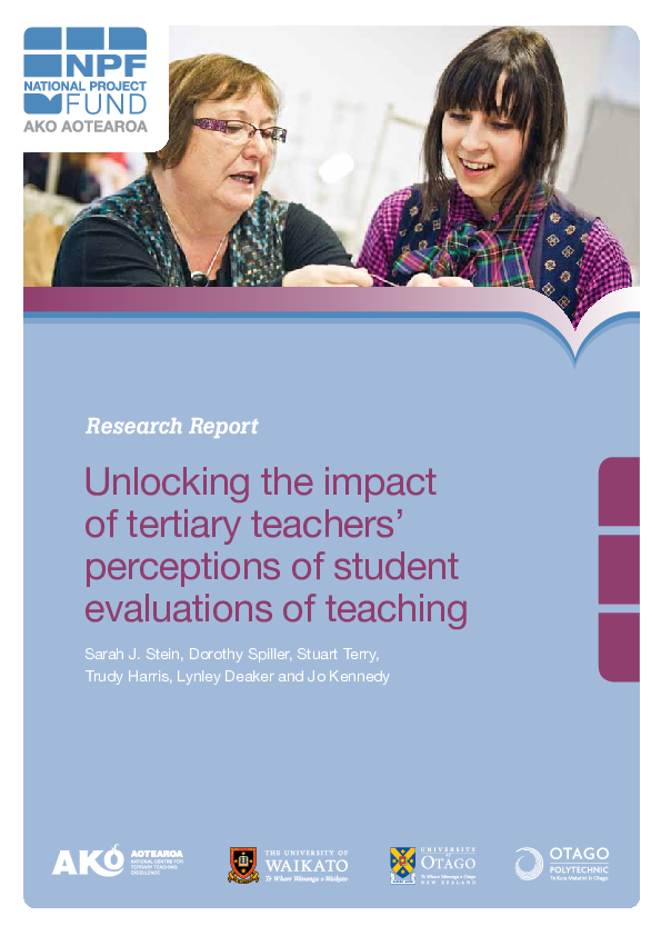 (PDF) Unlocking the impact of tertiary teachers' perceptions of student ...