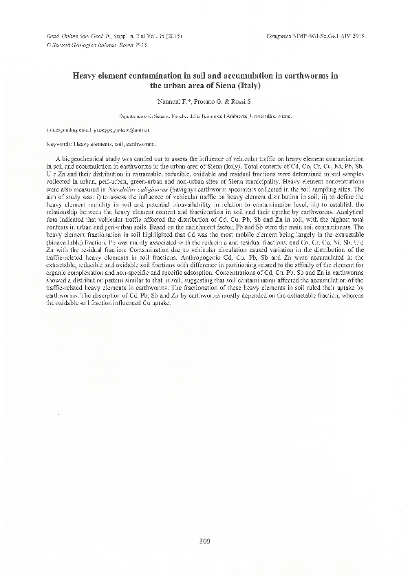 (PDF) Heavy element contamination in soil and accumulation in ...