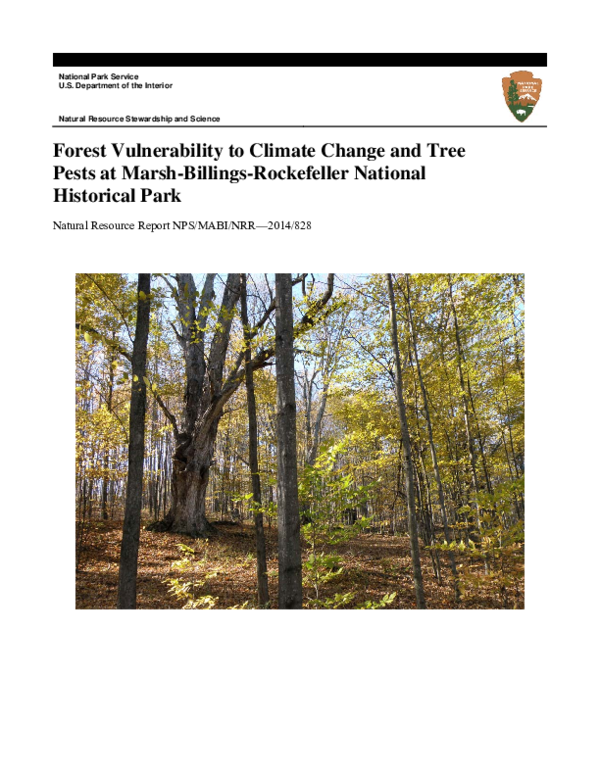 (PDF) Forest Vulnerability to Climate Change and Tree Pests at Marsh ...